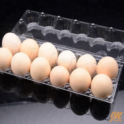 China Plastic Cell Tray Packaging For Chicken Egg, Food Wholesale 12 Clear Egg Tray Factory Price for sale