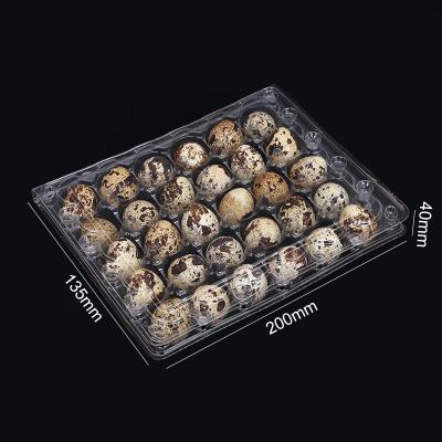 China Customized durable biodegradable PET 30 hole quail egg plastic trays packaging box for sale for sale