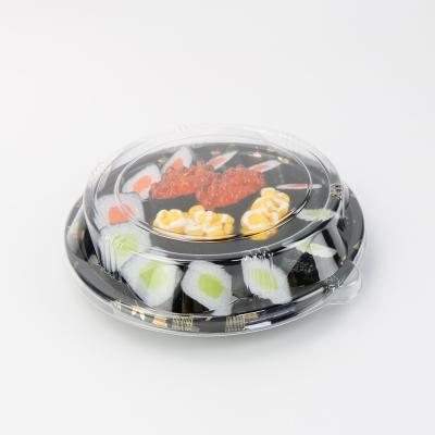 China Durable Crative PP Food Lunch Box Plastic Disposable Plastic Sushi Containers Packaging Tray for sale