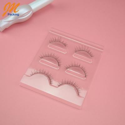 China Custom Clear Food Blister Cosmetic Tray For Eyelash , OEM Clear Plastic Eyelash Tray for sale