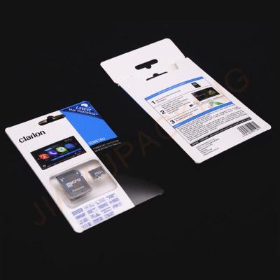 China Disposable Custom Plastic Blister Packaging For Micro SD Memory Cards Case Box for sale