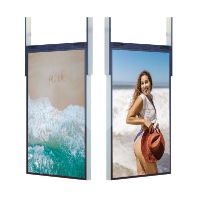 China Semi-outdoor 43 49 55 inch HD High Brightness Digital Signage LCD Monitor Screen Custom Advertising Window Display for sale