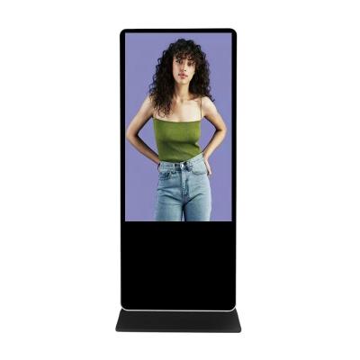 China ODM Indoor Multifunction Floor Standing 43 Inch Android Video LCD Advertising Player Kiosk Touch Screen Totem Digital Signage Display for sale