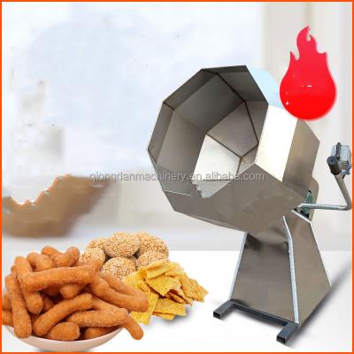 China Factory Drum Snack Seasoning Machine Potato Chips Peanut Seasoning Mixing Machine for Flavors for sale