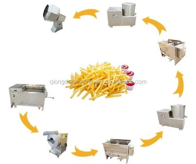 China Factory Price Best French Fries Production Line Finger Chips Machine French Potato Fries Machine For Sale for sale