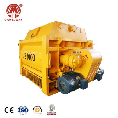 China JS3000 worksite twin shaft concrete mixer machine price in pakistan for sale