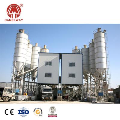 China Construction Projects Price 25 New Hls120 To 180M3 Stationary Prepared Cement Concrete Machine Batching Plant for sale