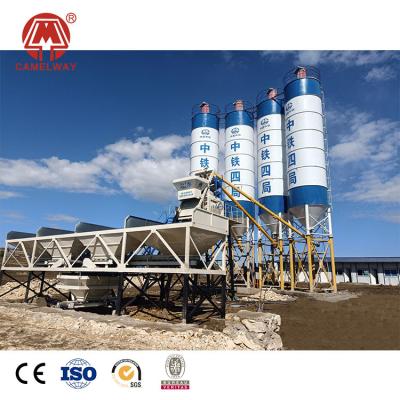 China Construction Project 50 M3 / H Mini Concrete Batching Plant For In Myanmar Machine for sale