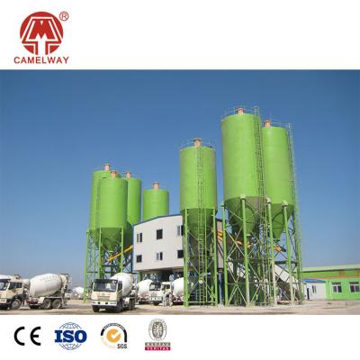 China Construction Projects Engineering And Construction Machinery Hzs120 Fixed Concrete Batching Plant for sale