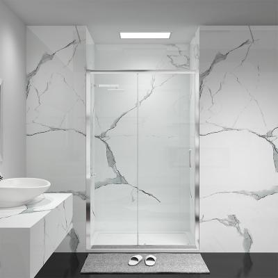 China Modern Frameless Shower Door Interior Glass Shower Door Hardware Sliding Shower Door for sale