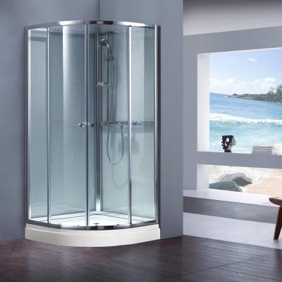 China Modern ARC Sliding Door With 4MM Clear Glass Aluminum Shower Room Chrome Shower Enclosure Room Enclosure Room Shower Cabinet for sale