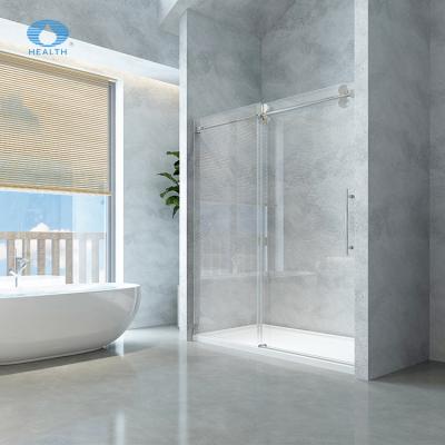 China Modern Aluminum Sliding Door Modern Aluminum Shower Enclosure Bath Square Glass Doors for sale