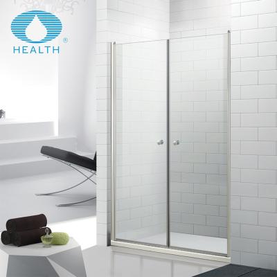 China Modern Hot Selling Frameless Double Pivot Shower Door for sale