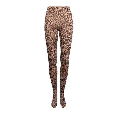 China Fashion Leopard Pattern Tube Tights High Waist Women Ladies Tube Pantyhose Sexy Elegant Sheer Viable Pantyhose Soft Pantyhose for sale