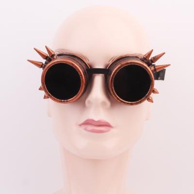 China Fashion Sunglasses Women Eyewear Round Mirror Multicolor Sun Glasses Coating Steampunk Goggles 2021 Vintage Men Sun Glasses for sale