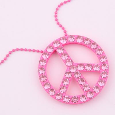 China Hiphop Party and Carnival Hiphop Best Selling Hip Hop Woman Rose Peace Personalized Pendant Necklace for sale