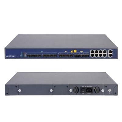 China Telecommunication 8ports GPON OLT Chassis For Optical FTTH Network Transmitter for sale