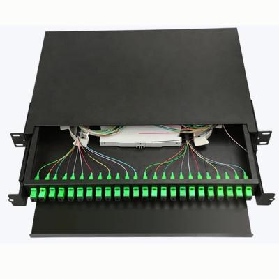 China FTTH FTTB FTTX ODF Network 24 Core SC APC Fiber Optic Patch Panel For FTTX FTTH Network for sale