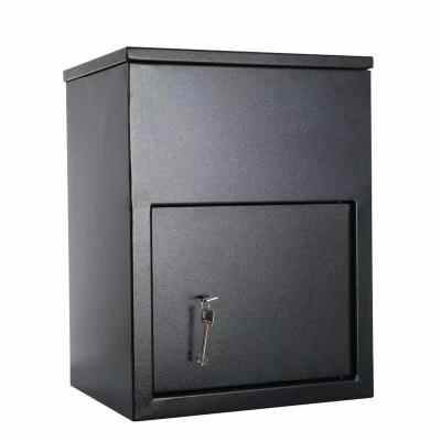 China Durable Outdoor Drop Parcel Box Free Standing Parcel Box Lockable Metal Mailbox For Parcels for sale