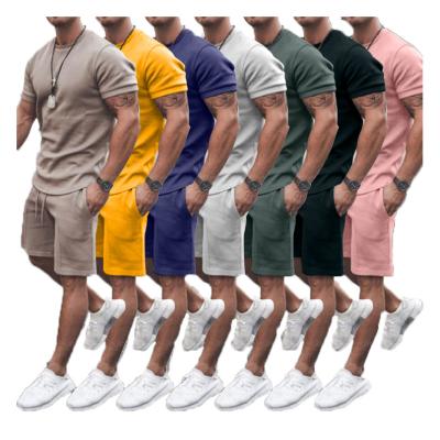 China Fashionable new arrival men's T-shirt set men's outfits new breathable casual hot trae young best PRICE for sale