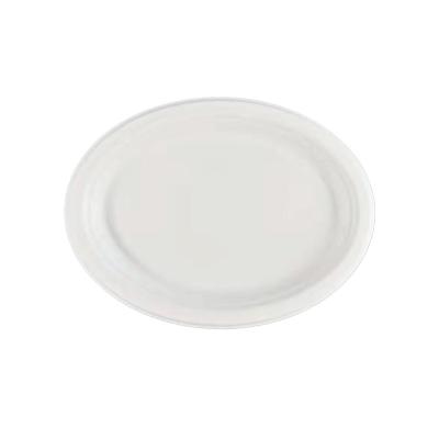 China Biodegradable Compostable Bagasse Wholesale Disposable Tableware Can Be Composted 10*8 Oval Dishes for sale