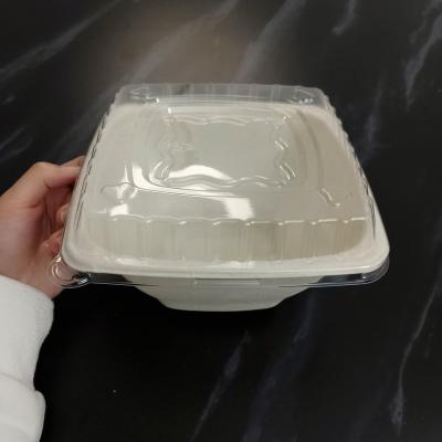 China Customizable Bulk Wholesale Disposable Sugar Cane Bagasse Paper Pulp Salad Bowl Paper Bowl for sale