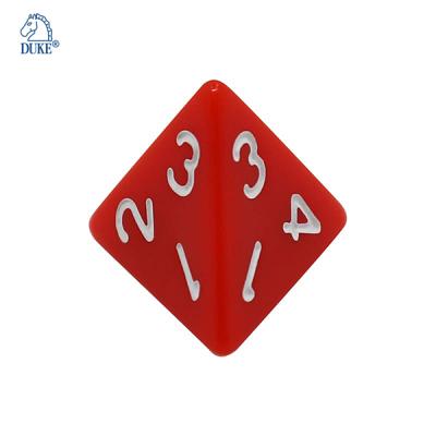 China Eco-friendly Plastic Material 4 Sided Polyhedral Game Dies for sale