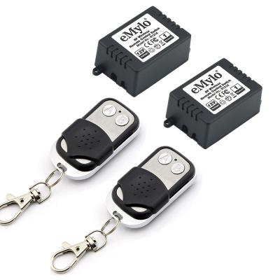 China Two-in-one DC 12V 1 Channel Remote Control 433Mhz eMylo Wireless Relay Remote Control Switch for sale