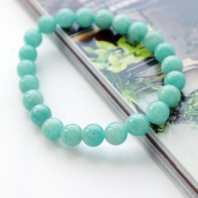 China Wholesale CLASSIC Russian Amazonite Gemstone Charmed Women Crystal Bracelets Luxury Jewelry Bead Natural Stretch Men's Chakra for sale