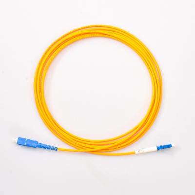 China FTTH/FTTA/FTTX Factory Customization Fiber Optic Patch Cord Simplex SM 9/125 SC UPC To LC UPC 3M PVC/LSZH Fiber Jumper for sale