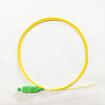 China FTTH Factory Customization Pigtail SC APC SM 9/125 1.5m 0.9mm G657A LSZH Fiber Optic Pigtail for sale