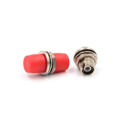 China Low Loss Small D Adapter Low Loss Singlemode Telecom Level Fc UPC Simplex Red Fiber Optic Adapter for sale