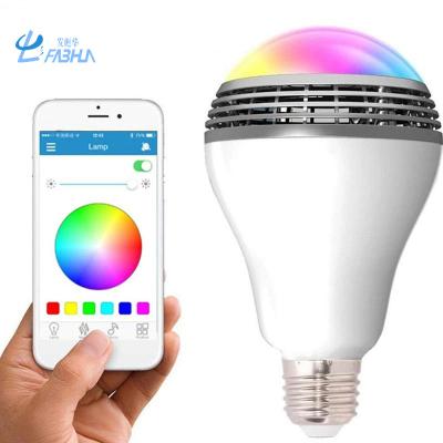 China Other Fashion Smart Control Remote Led Speaker Bulb E27 RGB LED Music Light Bulb for sale