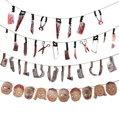 China Terrorist Decoration Halloween Decoration Props Broken Hands and Legs Laffa Hanging Haunted House Secret Room Escape Spooky Atmosphere Props for sale