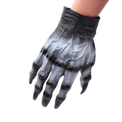 China Persecute Others Halloween Costume Party Props Horror Zombie Blood Gloves Cosplay Devil Enamel Gloves Wholesale for sale