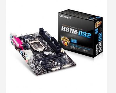 China Support HIFI Good Price New Motherboard GA-H81M-DS2 For Firm Full Gigabyte H81 Capacitor Computer Motherboard for sale