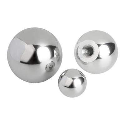 China CNC aluminum machine female threaded handle knobs female threaded duroplastic ball knob for sale