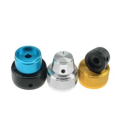 China Potentiometer Control Knob Aluminum Alloy Cap Model Bass Metal Knob Amplifier for sale