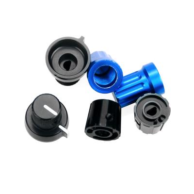 China Potentiometer Volume Sound Amplifier Knobs Push-Adjust Aluminum Metal Aluminum Control Knob for sale