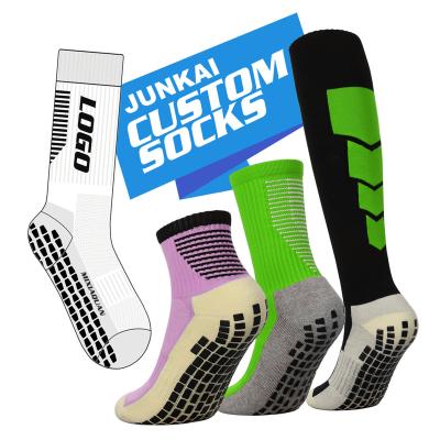 China Breathable Breathable Custom Design Anti-Slip Elite Football Socks Customized Anti Slip Football Grip Booties Custom Logo Sport Socks for sale