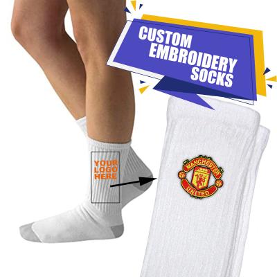 China QUICK DRY EMBROIDERY LOGO QUICK DRY CUSTOM SOCKS for sale