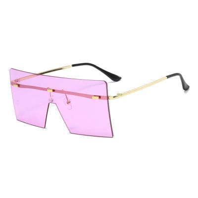 China High Quality Fashion Sunglasses FP9077 Metal Purple Colors Big Frame Sunglasses for sale