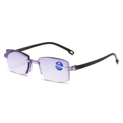 China 8012 Italy Design Thin Blue CE Block PC Frame Reading Glasses for sale