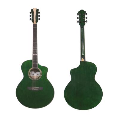 China Basswood new product 2022 customized 40 inch basswood color acoustic guitar for sale