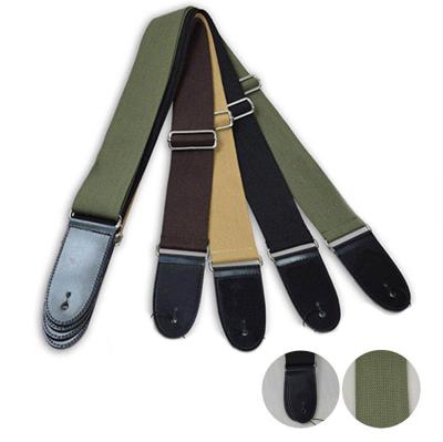 China Wholesale Hot Selling Adjustable Pure Color PU Leather Nylon Guitar Accessories Guitar Strap for sale