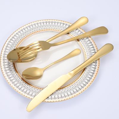 China Jieyang Viable Shengde 18/10 Rose Gold /Colorful Stainless Steel Flatware Set Gold Cutlery Set Viable Elegant High Quality for sale