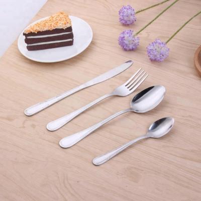 China Amazon Sustainable Products Best Selling Sustainable Silver Acrylic Spoon And Fork Cutlery Set Stainless Steel To Wedding Flatware Set for sale