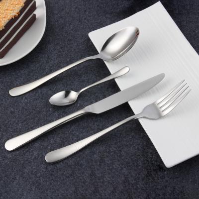 China Custom Viable Unique Design Viable High End Banquet Flatware Royal Design Wedding Silverware Set Stainless Steel For Gift for sale