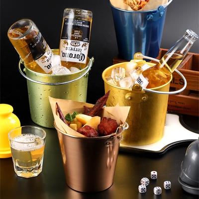 China Factory Viable Supplier Sell Galvanized Iron Metal Ice Bucket Champagne Beverage Tubs for sale