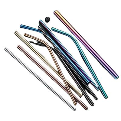 China Factory Price Viable Drinking Colorful Colorful Coffee Party To Use Beautiful Logo Stainless Steel Heart Shaped Custom Metal Straw Set for sale